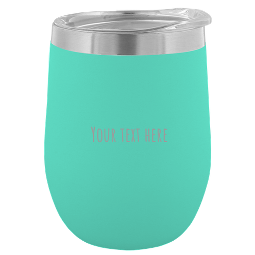 12 oz. Customizable Stemless Wine Glass (Available in 16 Colors!)