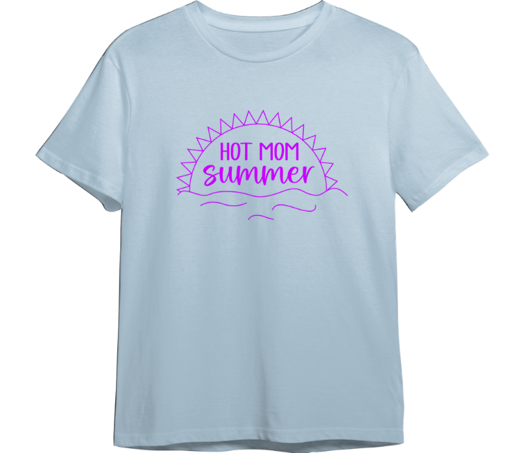 Hot Mom Summer CUSTOMIZABLE TShirt (Available in 54 Colors!)