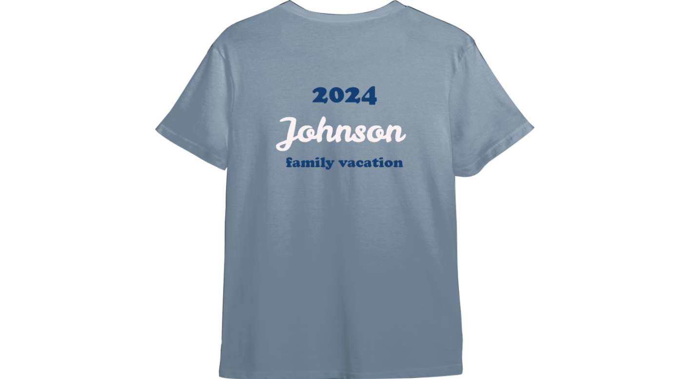 Family Vacation Bulk Order CUSTOMIZABLE TShirt
