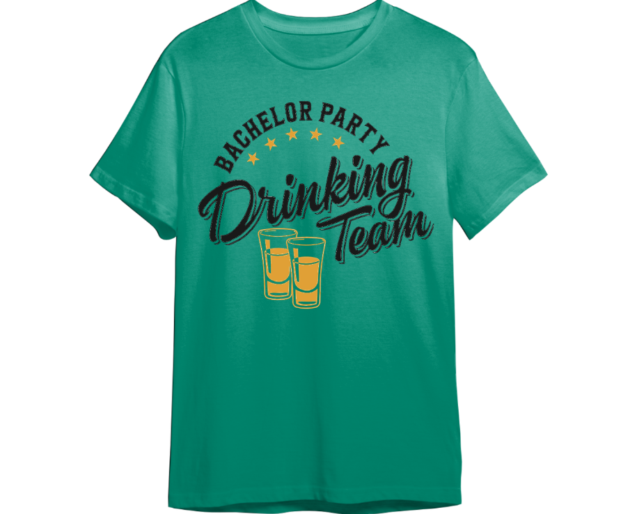 Bachelor Party Drinking Team Shirt (Available in 54 Colors!)