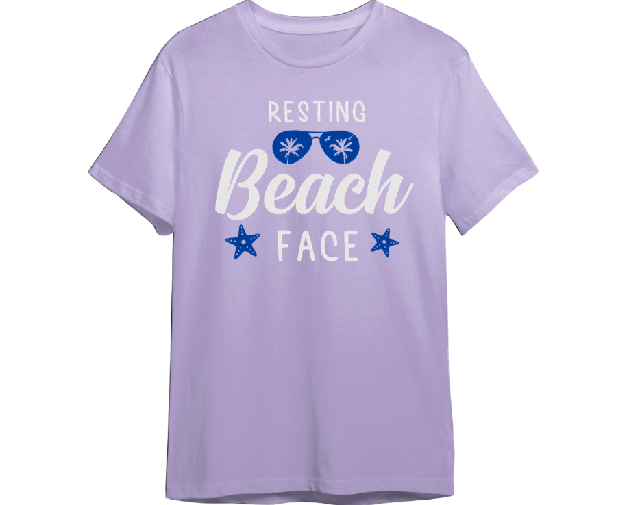Resting Beach Face Shirt (Available in 54 Colors!)