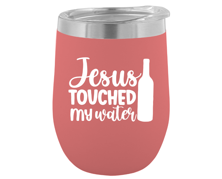 12 oz. Stemless Wine Glass With Design (Available in 16 Colors!)