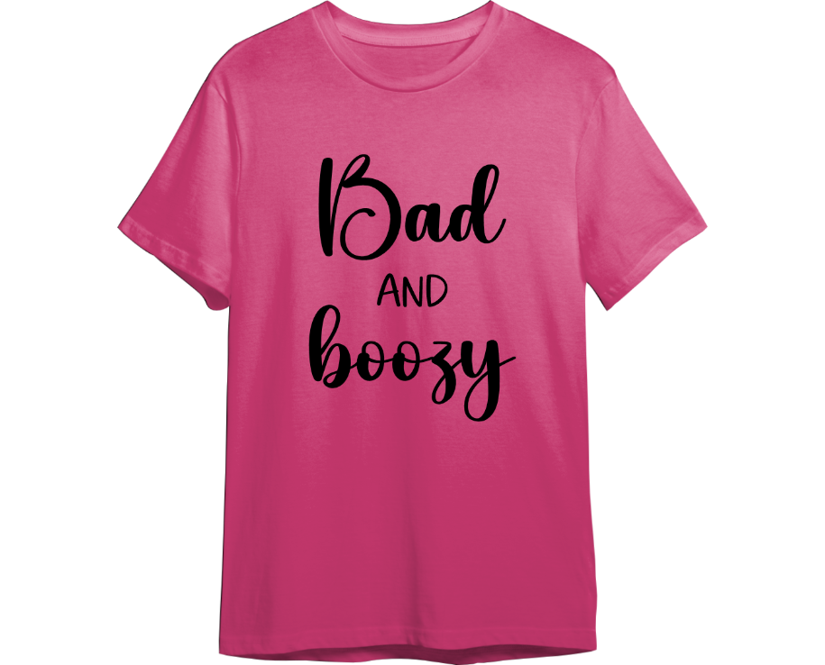 Bad & Boozy Bachelorette Shirt (Available in 54 Colors!)