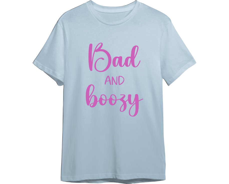 Bad & Boozy Bachelorette Shirt (Available in 54 Colors!)
