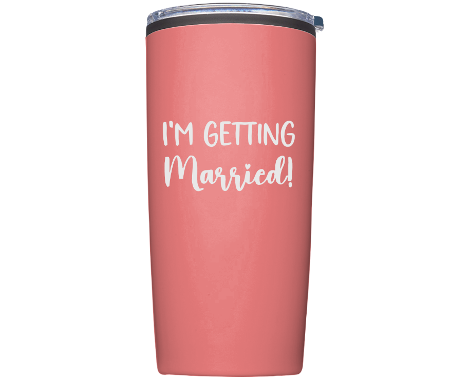 16 oz Tumbler With Bride/Bachelorette Design (Available in 16 Colors!)