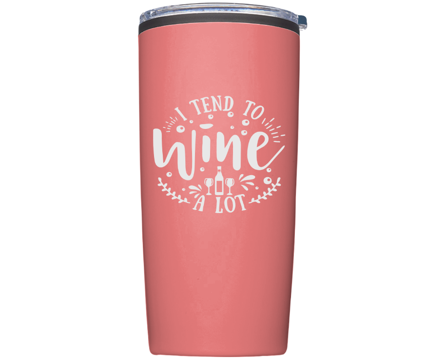 16 oz Tumbler With Design (Available in 16 Colors!)
