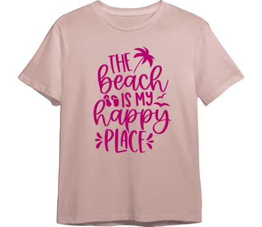 The Beach Is My Happy Place TShirt (Available in 54 Colors!)