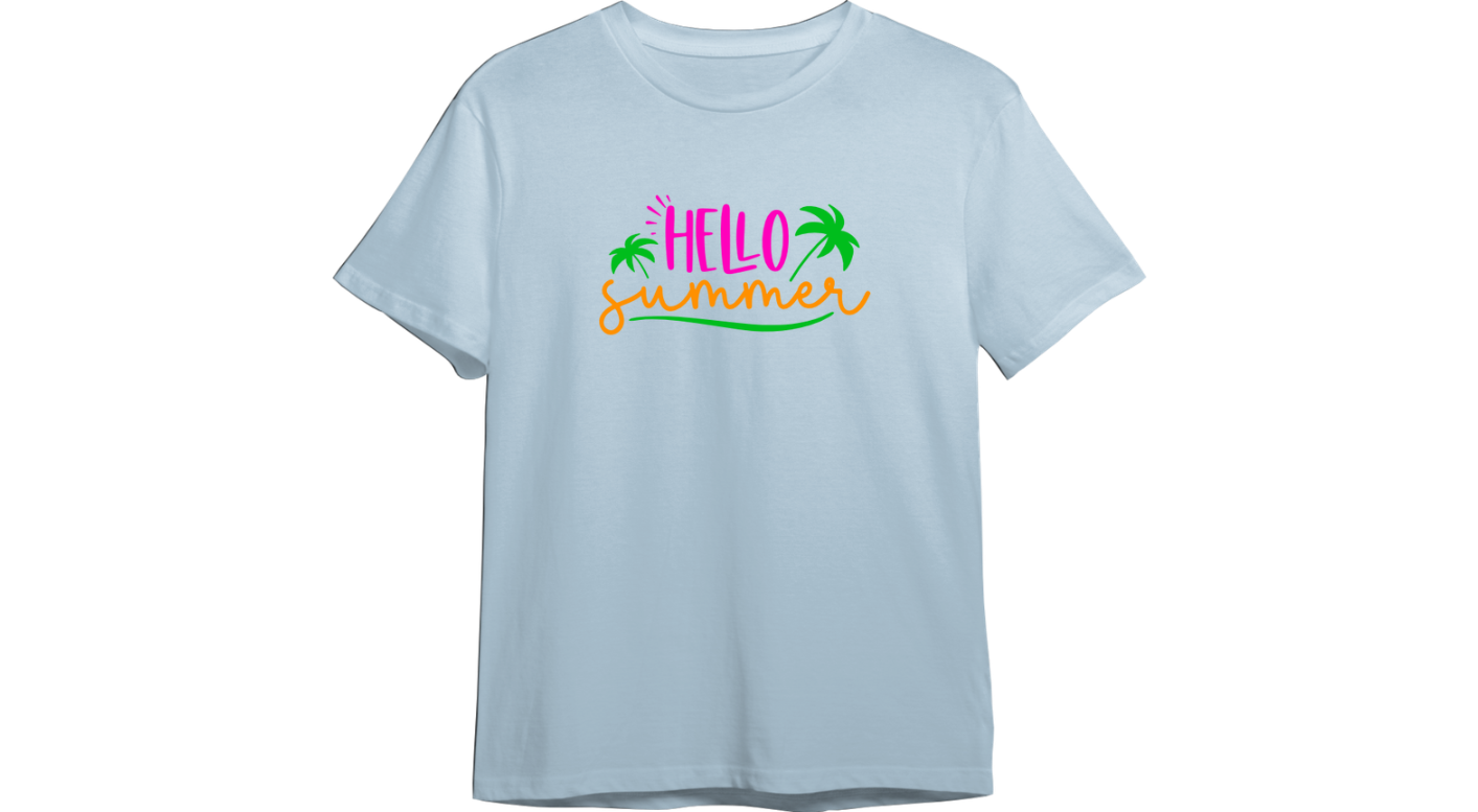 Hello Summer CUSTOMIZABLE TShirt (Available in 54 Colors!)