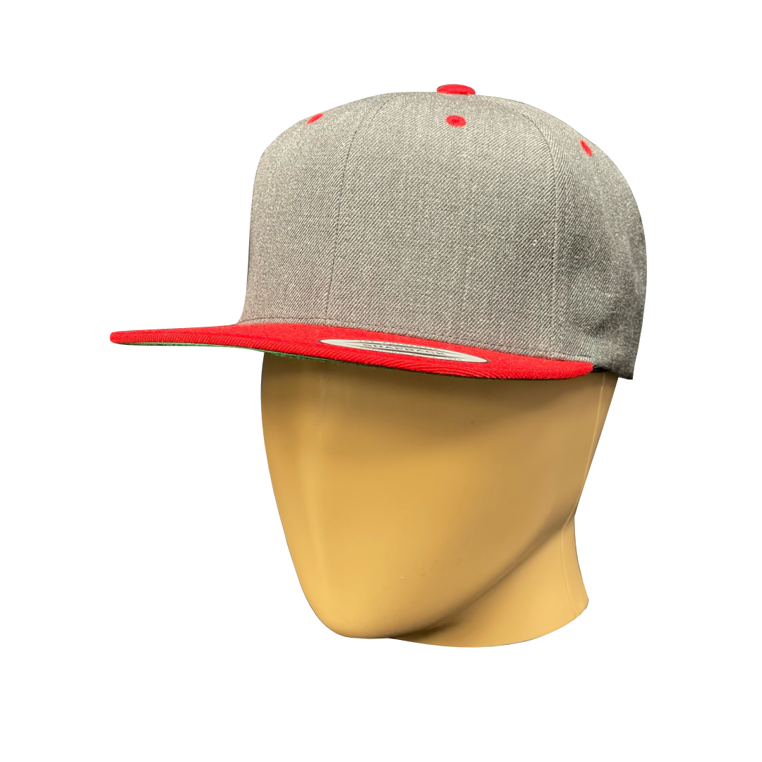 Structured Flat Visor 2-tone Snapback Hat