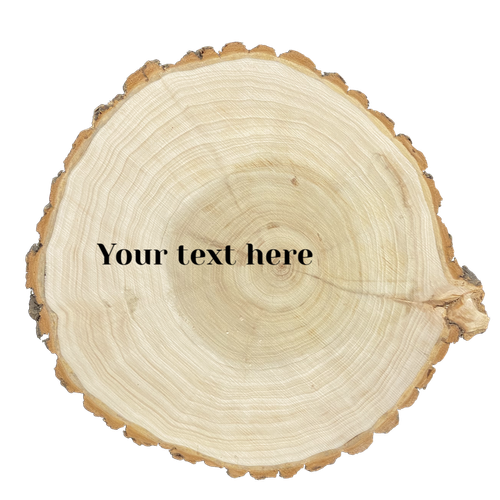 CUSTOMIZABLE Printed Wood Plank--Circle