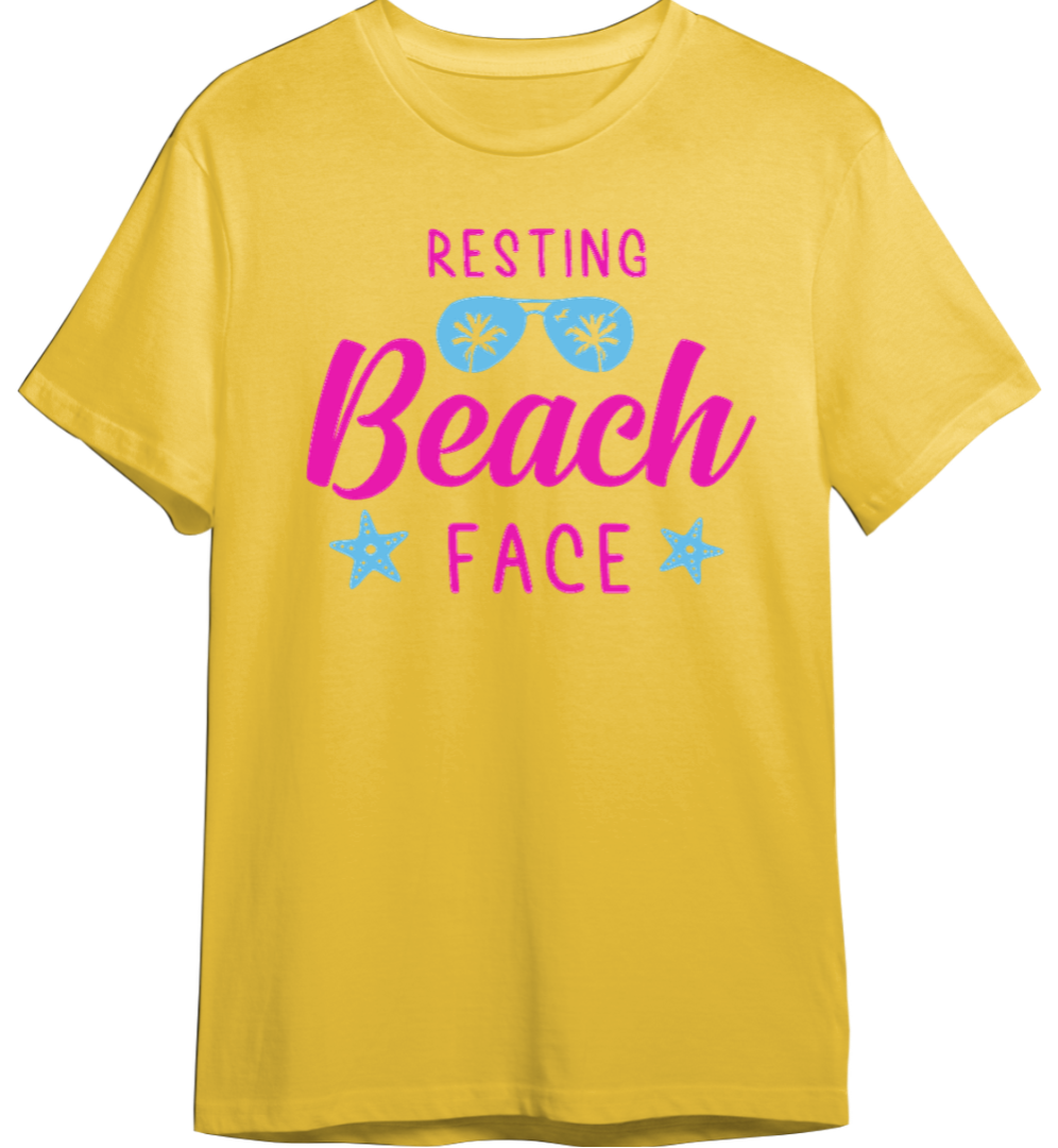 Resting Beach Face Shirt (Available in 54 Colors!)