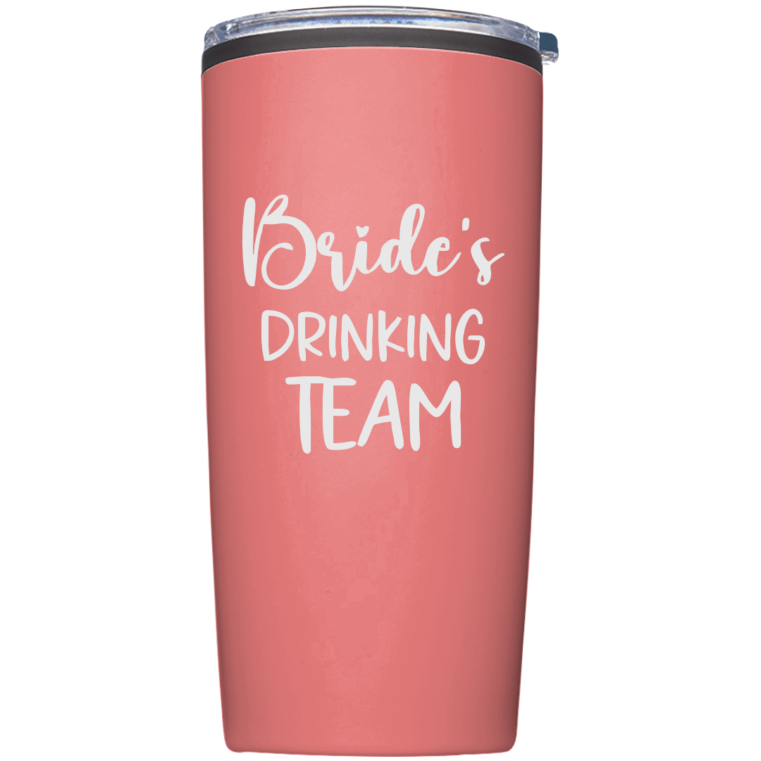 16 oz Tumbler With Bride/Bachelorette Design (Available in 16 Colors!)