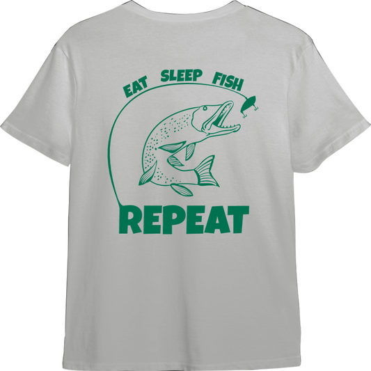 Eat, Sleep, Fish Repeat TShirt