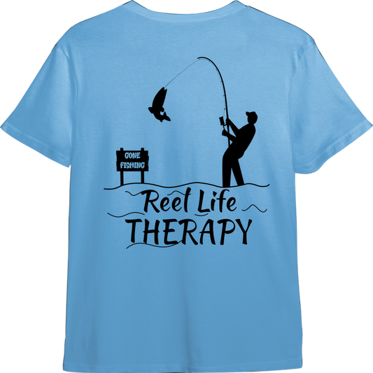 Reel Life Therapy TShirt (Available in 54 Colors)