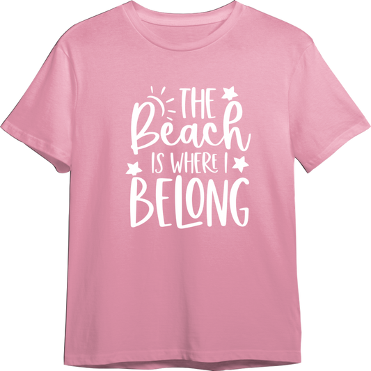 The Beach is Where I Belong TShirt (Available in 54 Colors!)
