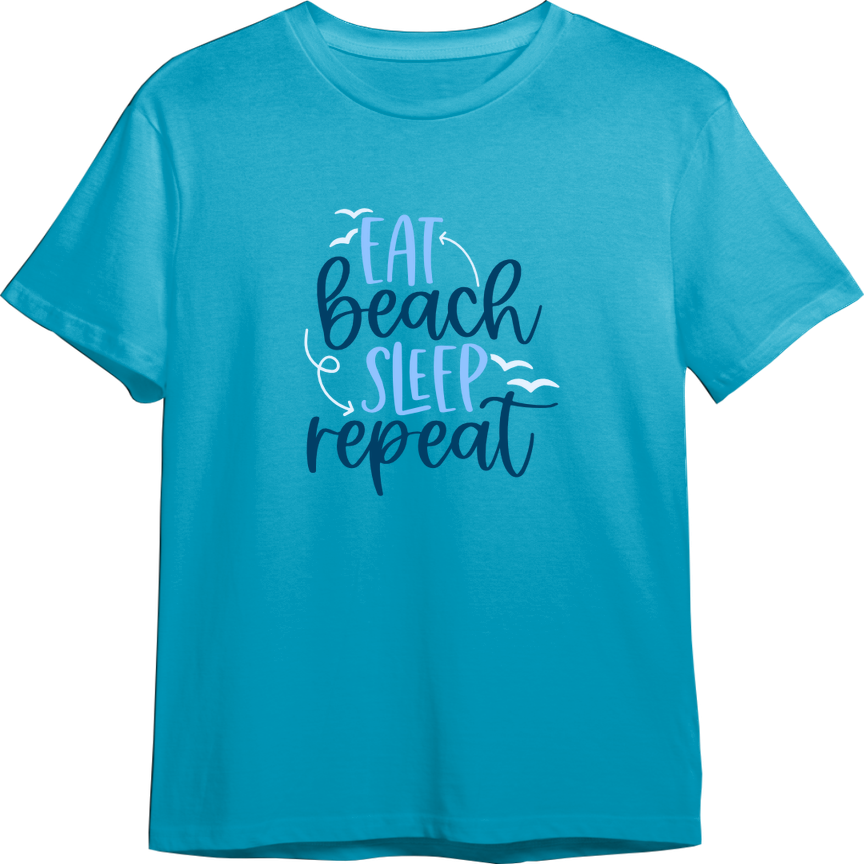 Eat, Beach, Sleep, Repeat CUSTOMIZABLE TShirt