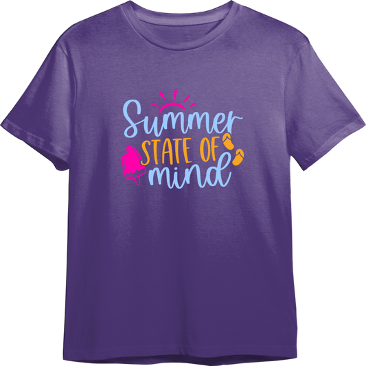 Summer State of Mind CUSTOMIZABLE TShirt (Available in 54 Colors!)