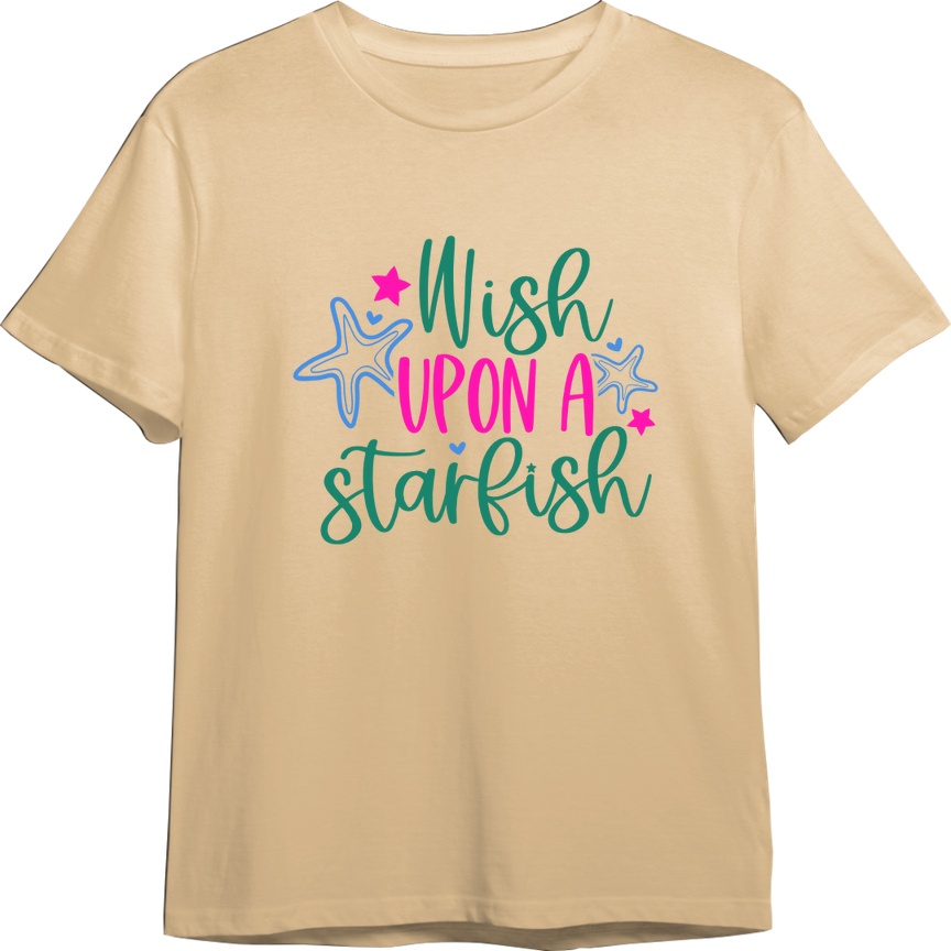 Wish Upon A Starfish CUSTOMIZABLE TShirt (Available in 54 Colors!)