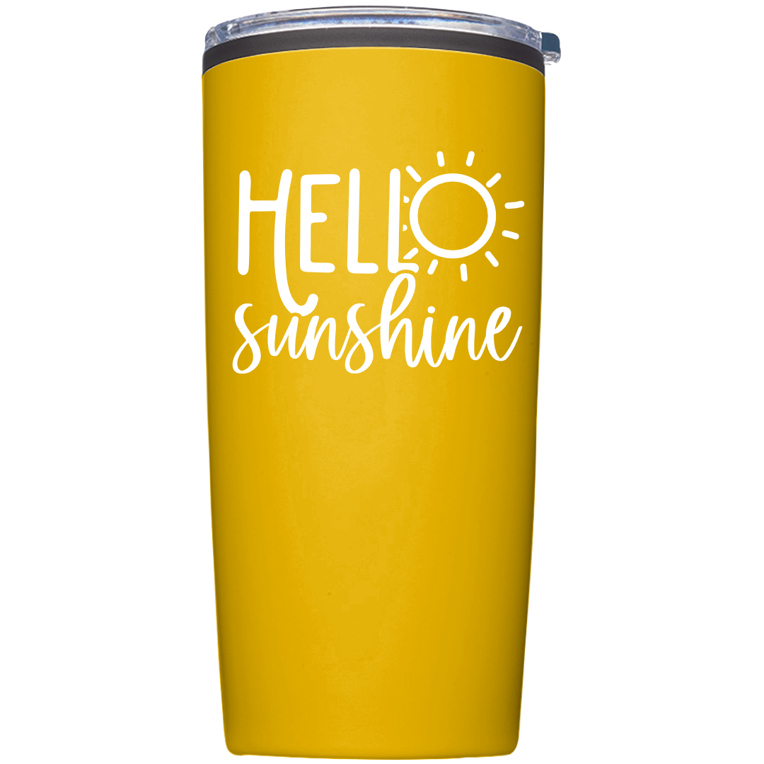 16 oz Tumbler with Beach Design (Available in 16 Colors!)