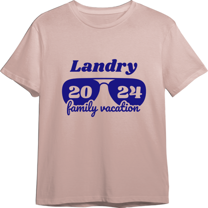 Sunglasses Family Vacation Shirt CUSTOMIZABLE TShirt (Available in 54 Colors!)