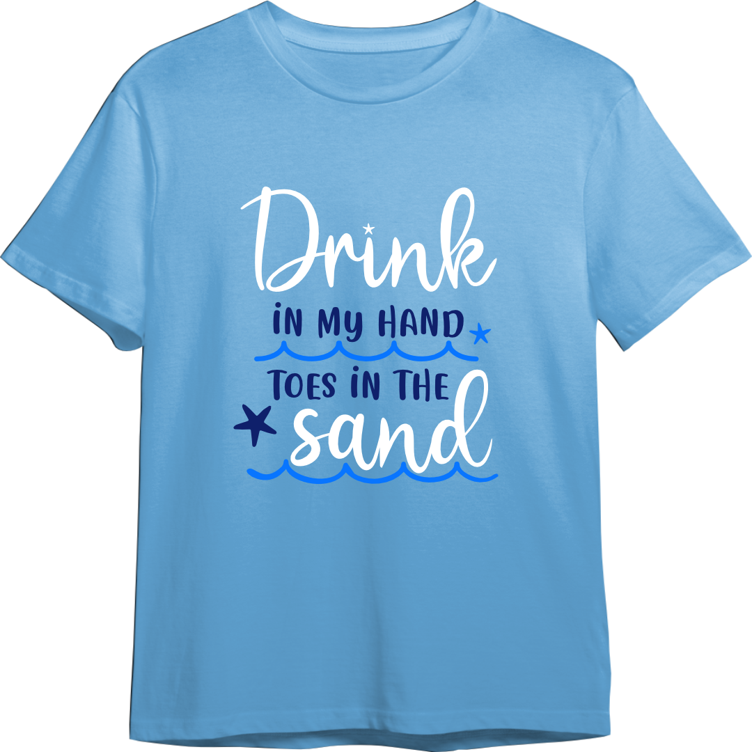 Drink In My Hand CUSTOMIZABLE TShirt (Available in 54 Colors!)