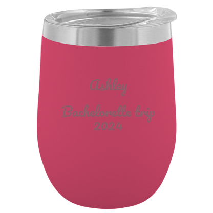 12 oz. Customizable Stemless Wine Glass (Available in 16 Colors!)