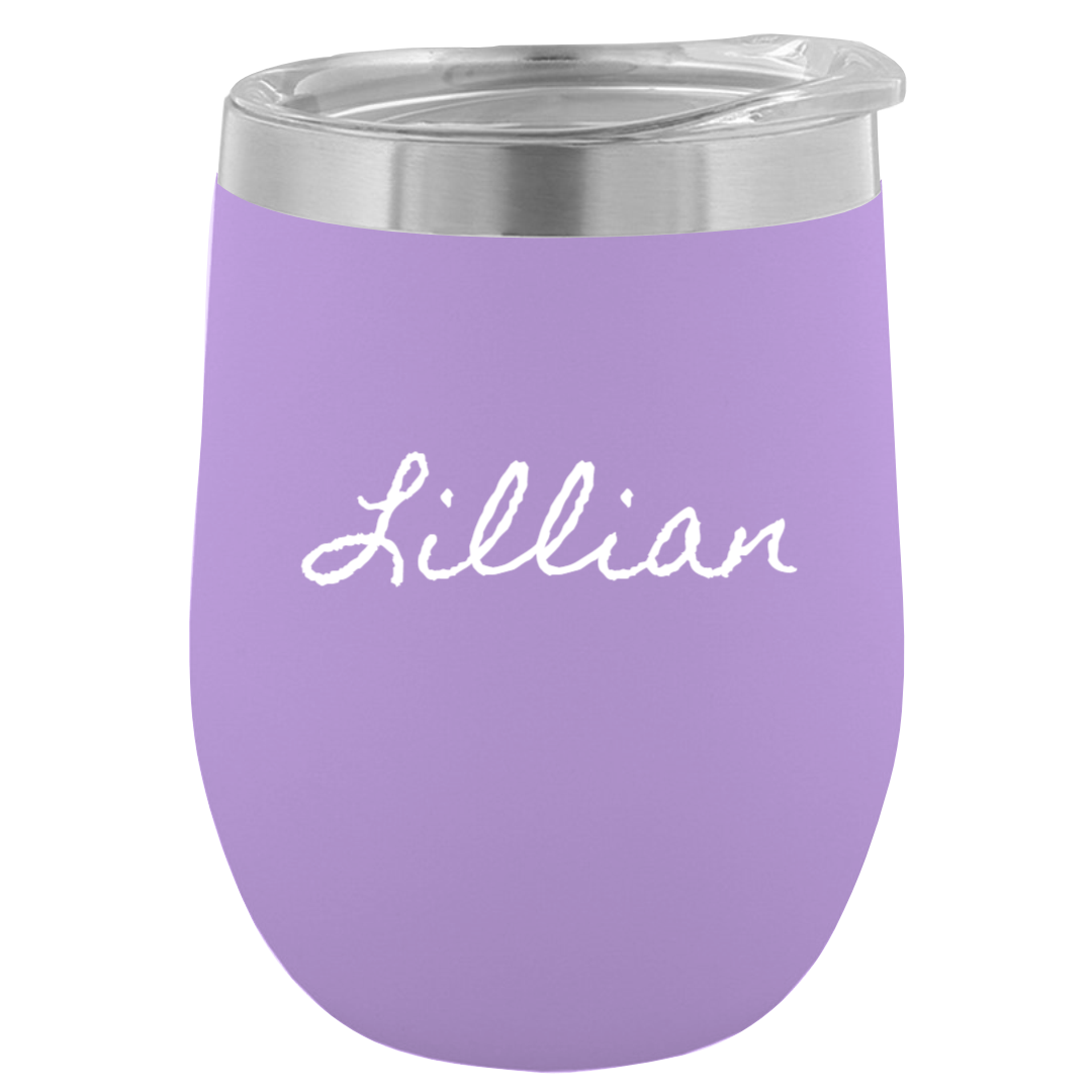 12 oz. Customizable Stemless Wine Glass (Available in 16 Colors!)