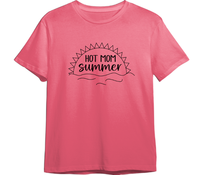 Hot Mom Summer CUSTOMIZABLE TShirt (Available in 54 Colors!)