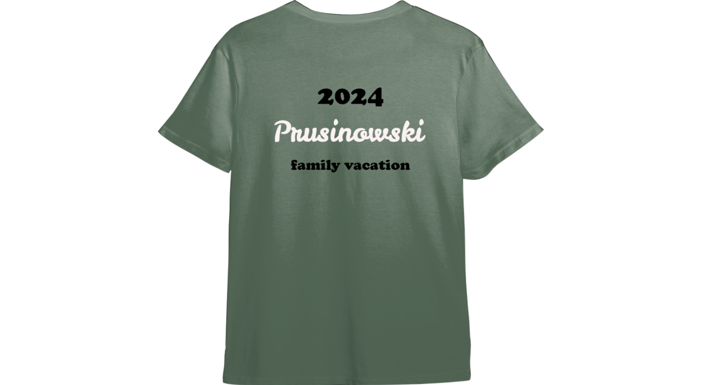 Family Vacation Bulk Order CUSTOMIZABLE TShirt