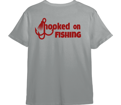 Hooked On Fishing TShirt (Available in 54 Colors!)