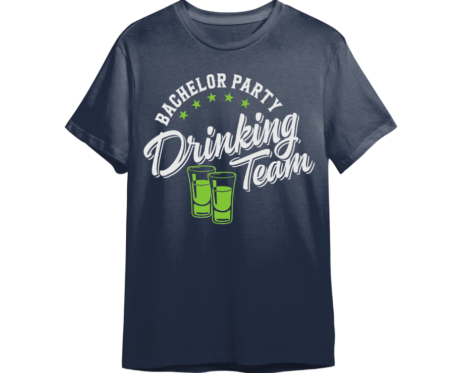 Bachelor Party Drinking Team Shirt (Available in 54 Colors!)