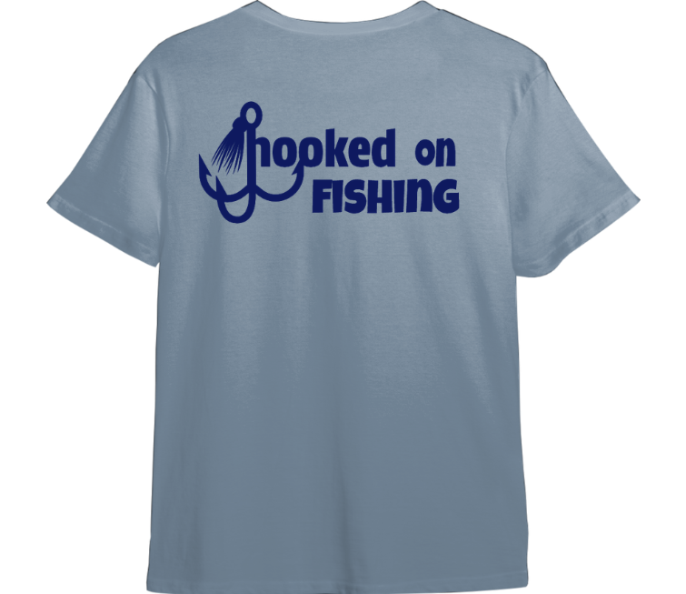 Hooked On Fishing TShirt (Available in 54 Colors!)