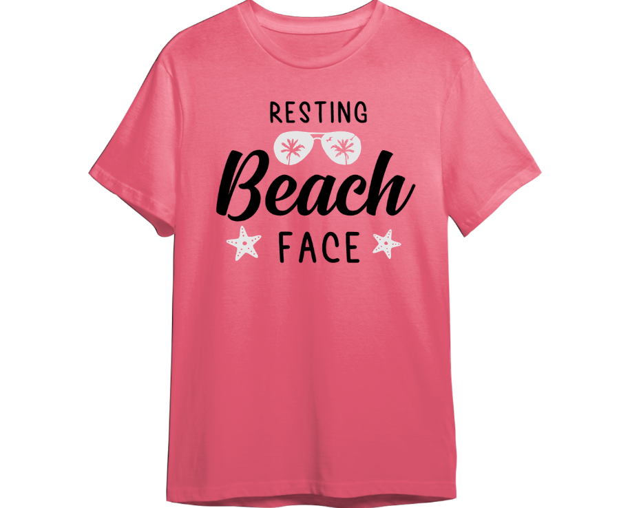 Resting Beach Face Shirt (Available in 54 Colors!)