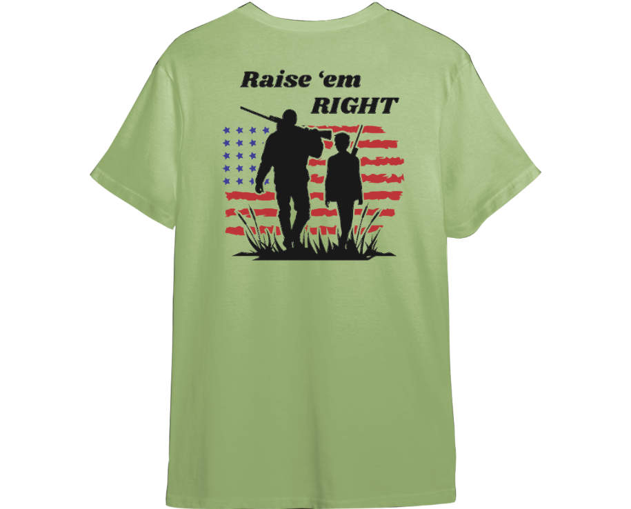 Raise Em Right Shirt (Available in 54 Colors)