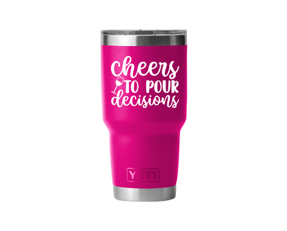 30 oz Tumbler with Design (Available in 16 Colors!)