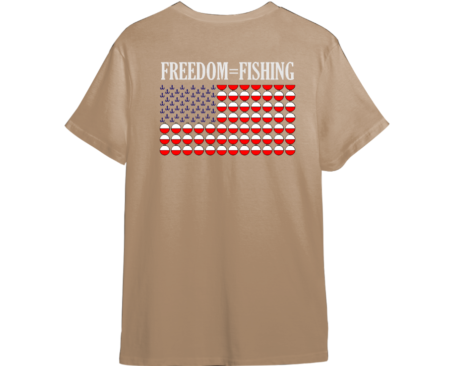 Freedom=Fishing Shirt (Available in 54 Colors!)