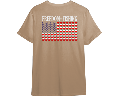 Freedom=Fishing Shirt (Available in 54 Colors!)