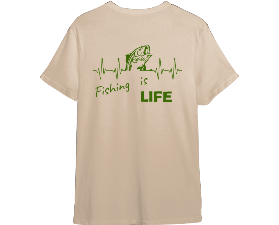 Fishing Is Life Shirt (Available in 54 Colors!)