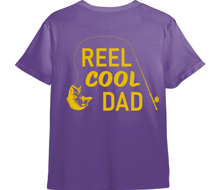 Reel Cool Dad TShirt (Available in 54 Colors!)