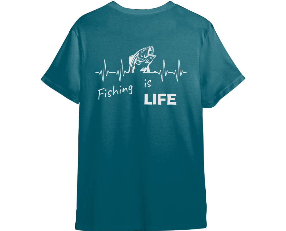 Fishing Is Life Shirt (Available in 54 Colors!)