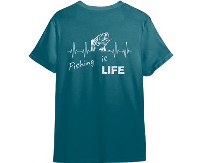 Fishing Is Life Shirt (Available in 54 Colors!)