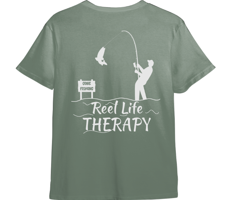 Reel Life Therapy TShirt (Available in 54 Colors)