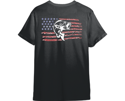 Bass American Flag Shirt (Available in 54 Colors!)