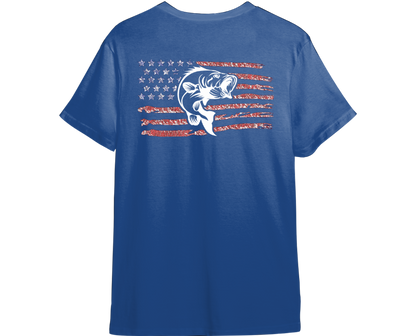 Bass American Flag Shirt (Available in 54 Colors!)