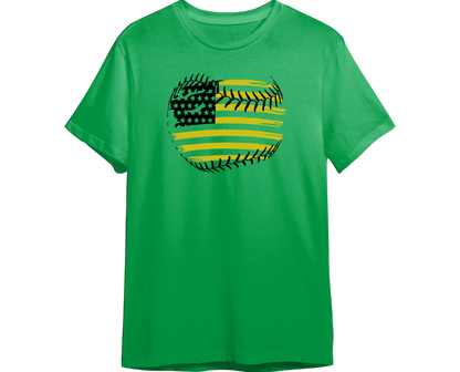 Baseball Flag Shirt (Available in 54 Colors!)