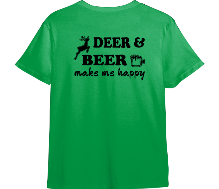 Deer & Beer TShirt (Available in 54 Colors!)