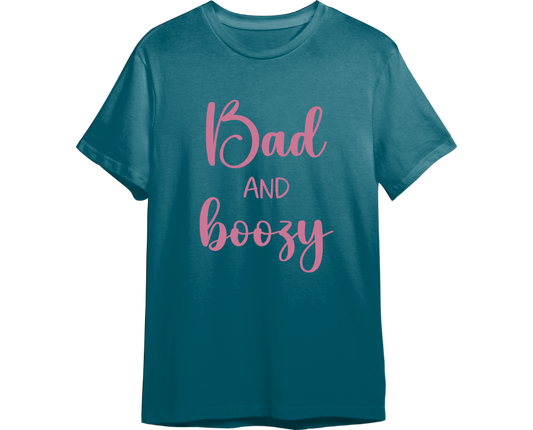 Bad & Boozy Bachelorette Shirt (Available in 54 Colors!)