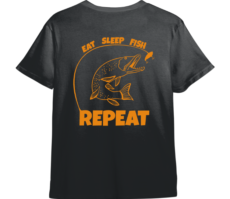 Eat, Sleep, Fish Repeat TShirt