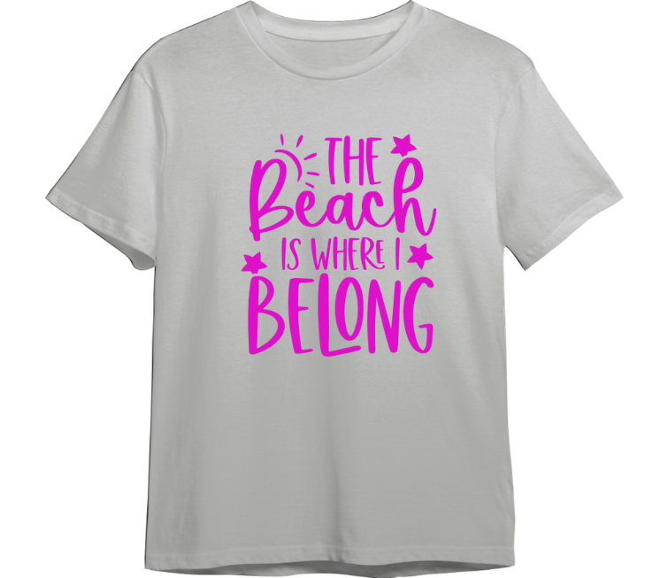 The Beach is Where I Belong TShirt (Available in 54 Colors!)