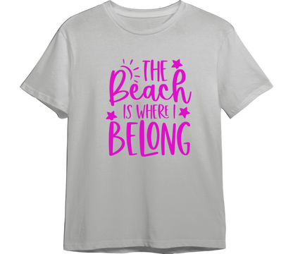 The Beach is Where I Belong TShirt (Available in 54 Colors!)